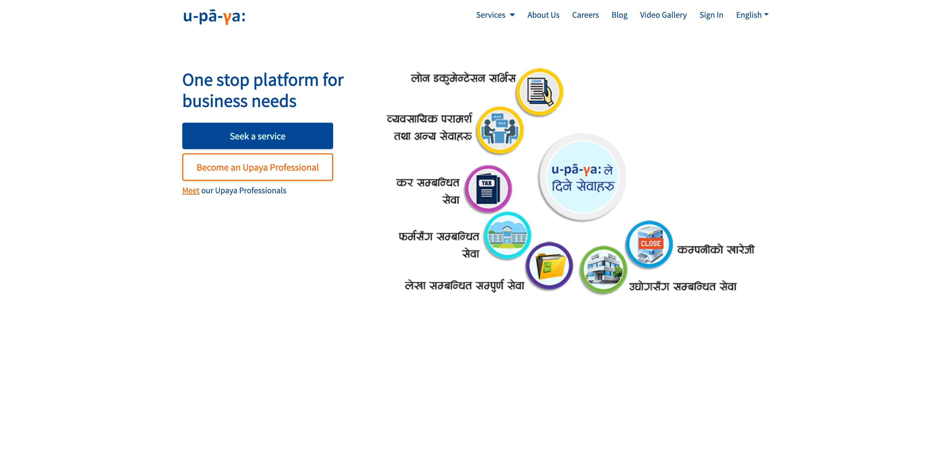 An image of the Upaya Business Solution project.